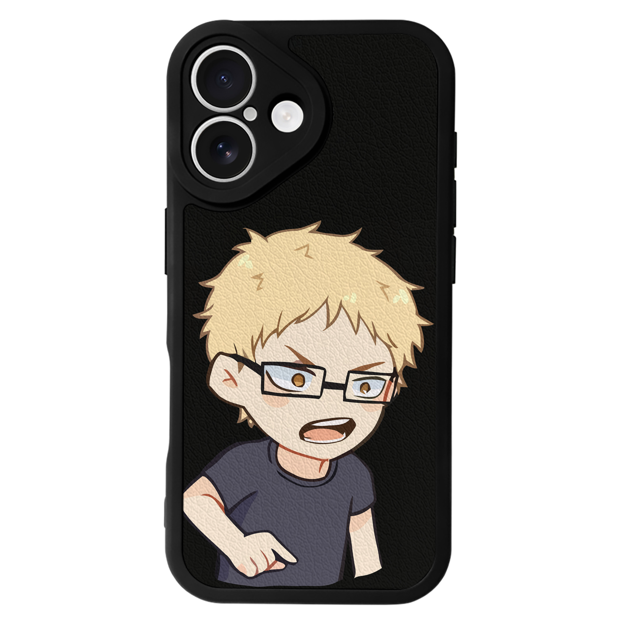 （画像用） ハイキュー!! Haikyu!! 【iPhone 16シリーズ対応】シリコンスマホケース（レザー調） 材質：シリコン
